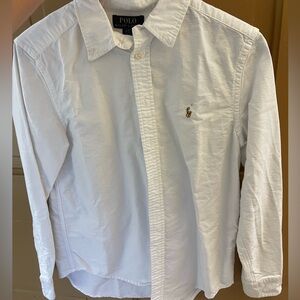 White Ralph Lauren button up shirt
